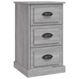 vidaXL Table de chevet sonoma gris 39x39x67 cm bois d'ing&eacute;nierie