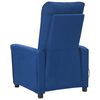 vidaXL Fauteuil de massage Bleu Tissu
