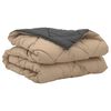 vidaXL Duvet d'&eacute;t&eacute; simple Anthracite et Taupe 200 x 140 cm Microfibre