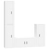 vidaXL Ensemble de meubles TV 4 pcs Blanc Bois d'ing&eacute;nierie