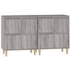 vidaXL Buffets 2 pcs sonoma gris 60x35x70 cm bois d'ingénierie