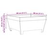 vidaXL Braise Marron 80 x 80 x 43 cm Acier patin&eacute;