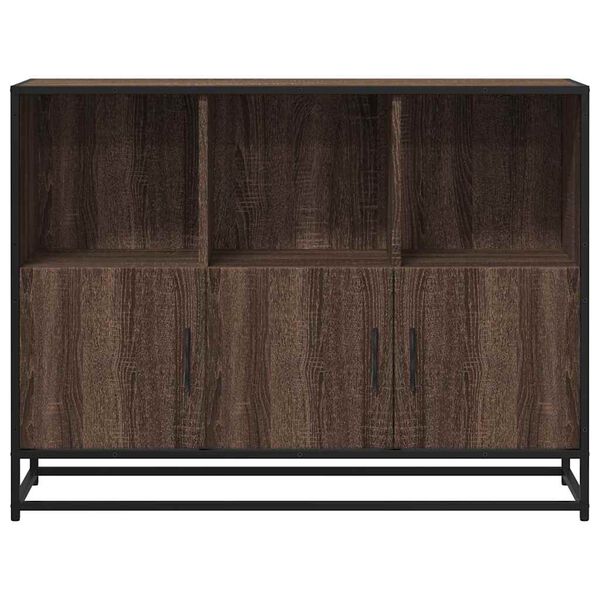 vidaXL Buffet ch&ecirc;ne marron 100x35x76 cm bois d'ing&eacute;nierie