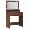 vidaXL Table de Toilette Ch&ecirc;ne brun 75,5 x 41 x 135 cm