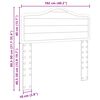 vidaXL T&ecirc;te de lit Gris b&eacute;ton 100 cm Bois d'ing&eacute;nierie