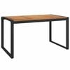 vidaXL Table de jardin et pieds en forme de U 200x90x75 cm bois acacia