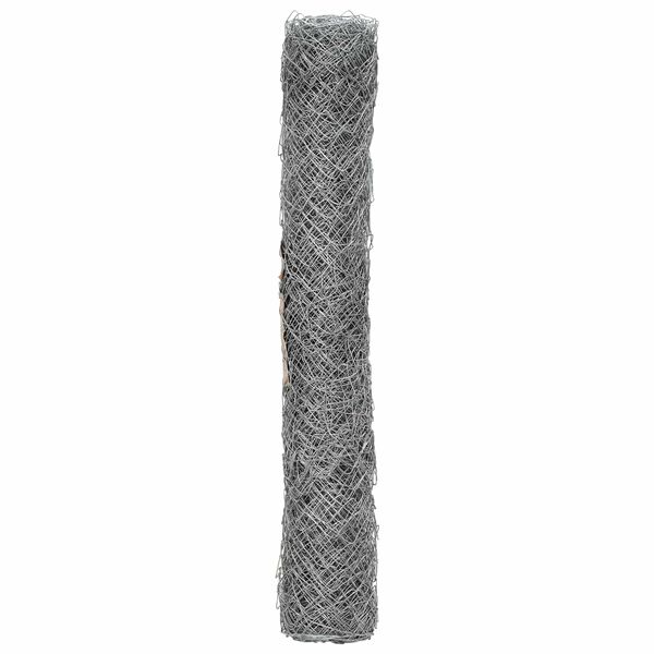 vidaXL Cl&ocirc;ture en treillis m&eacute;tallique Galvanis&eacute; 2 x 10 m Verre
