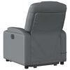 vidaXL Fauteuil inclinable de massage électrique gris similicuir
