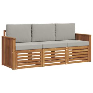 vidaXL Ensembles de canap&eacute;s 3 pc Gris Naturel et Clair