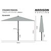 Madison Parasol de jardin Timor Luxe 400 cm gris PAC8P014