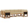 vidaXL Ensemble de canap&eacute;s d'ext&eacute;rieur 7 pcs Naturel et Beige