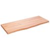 vidaXL Comptoir de salle de bain marron 100x40x(2-4) cm bois trait&eacute;
