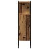 vidaXL Ensemble de mobilier de salle de bain avec porte 3 pcs Marron