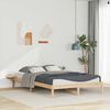 vidaXL Cadre de lit avec tables de chevet Naturel 140 x 220 cm