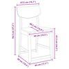 vidaXL Chaises de salle &agrave; manger 2 pcs Blanc 48 x 49 x 95 cm