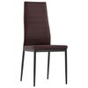 vidaXL Ensemble &agrave; d&icirc;ner 7 pcs Marron