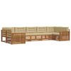 vidaXL Ensemble de canap&eacute;s d'ext&eacute;rieur 7 pc Naturel et Beige