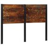 vidaXL T&ecirc;te de lit 140 cm bois massif r&eacute;cup&eacute;r&eacute; et fer