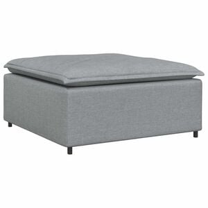 vidaXL Module de repose-pieds pour canap&eacute; modulaire Gris clair 100 x 100 x 48 cm
