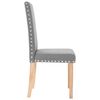 vidaXL Chaises &agrave; manger lot de 2 gris clair tissu