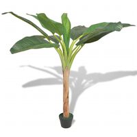 vidaXL Bananier artificiel avec pot 150 cm Vert