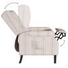 vidaXL Fauteuil inclinable Motif &agrave; lignes Tissu