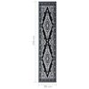 vidaXL Tapis BCF Noir 80x450 cm