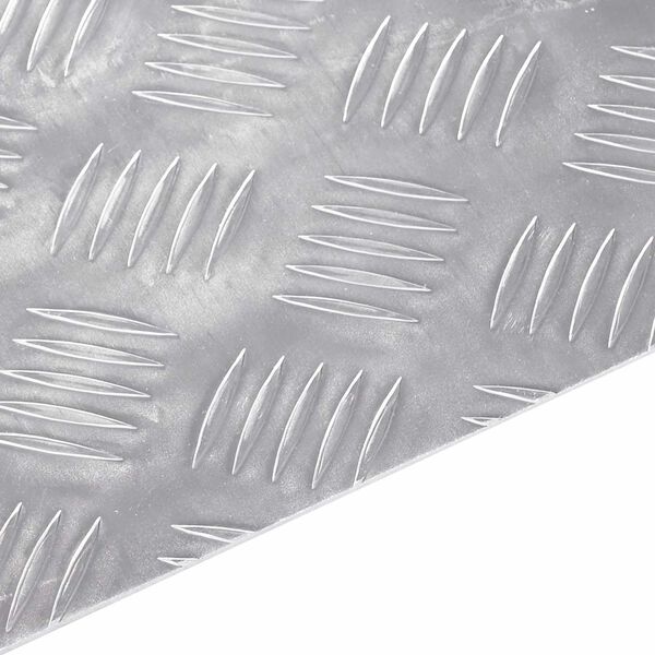 vidaXL Nez de marche Rectangulaire 4 pcs Argenté 50 x 30 cm Aluminium