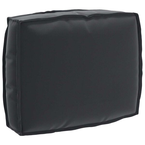 vidaXL Set de coussins de palette 2 pcs Noir Tissu Oxford
