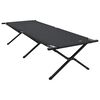 vidaXL Lit de camping pliant Noir 210 x 80 x 46 cm Tissu Oxford