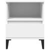 vidaXL Table de chevet Blanc 40x35x50 cm