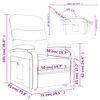 vidaXL Fauteuil Noir Similicuir