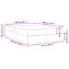 vidaXL Lit avec rangement et matelas Bleu fonc&eacute; 140 x 200 cm Velours