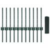 vidaXL Cl&ocirc;ture avec poteau Vert 0,4 x 25 m Acier et PVC
