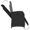 vidaXL Ensemble &agrave; manger de jardin 9pcs coussins noir r&eacute;sine tress&eacute;e