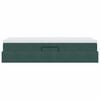 vidaXL Lit avec rangement et matelas Vert fonc&eacute; 90 x 200 cm Velours