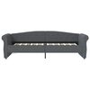 vidaXL Lit avec matelas et USB Gris fonc&eacute; Tissu 90x200 cm