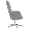 vidaXL Chaise de relaxation Gris clair Velours