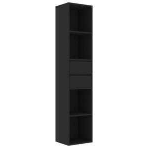 vidaXL Biblioth&egrave;que Noir 36x30x171 cm Bois d'ing&eacute;nierie