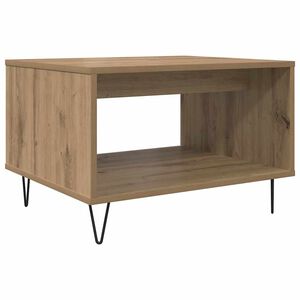vidaXL Table basse ch&ecirc;ne artisanal 60 x 50 x 40 cm Bois d'ing&eacute;nierie