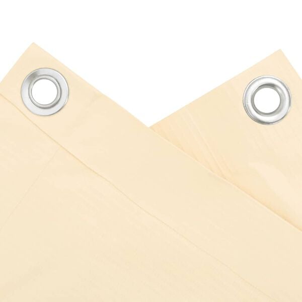vidaXL &Eacute;cran d'intimit&eacute; de balcon cr&egrave;me 600x90 cm PVC