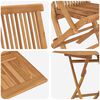 vidaXL Ensemble de salle &agrave; manger pour jardin 3 pcs Marron