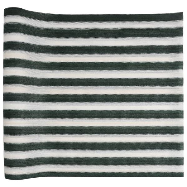vidaXL Filet brise-vue vert et blanc 1,8x10 m PEHD 195 g/m&sup2;