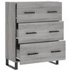 vidaXL Buffet sonoma gris 69,5x34x90 cm bois d'ing&eacute;nierie