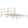 vidaXL Cadre de lit avec t&ecirc;te de lit sans matelas blanc 140x190 cm