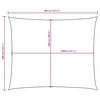vidaXL Voile de parasol tissu oxford rectangulaire 3x4 m rouge