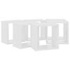 vidaXL &Eacute;tag&egrave;res cube murales 6 pcs Blanc 26x15x26 cm