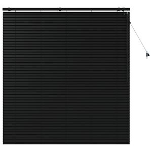 vidaXL Store V&eacute;nitien Noir 150 x 160 cm 35 mm Bois de paulownia massif