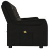 vidaXL Fauteuil de massage inclinable &agrave; 4 places noir tissu microfibre