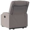 vidaXL Fauteuil inclinable &eacute;lectrique taupe tissu